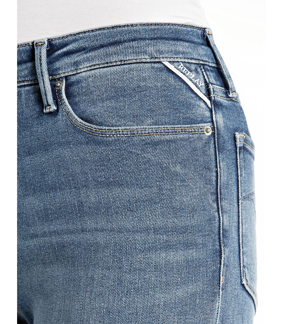 ストレートZOLIEブルーパワーストレッチデニム 詳細画像 ブルー 6